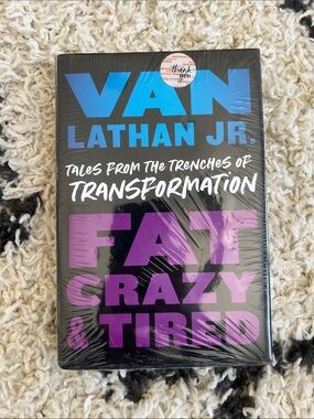 Van Lathan Jr. "Fat Crazy & Tired" Hardcover - Black with Blue & Purple Text